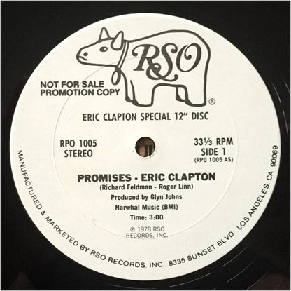 Eric Clapton : Promises (12", Promo)