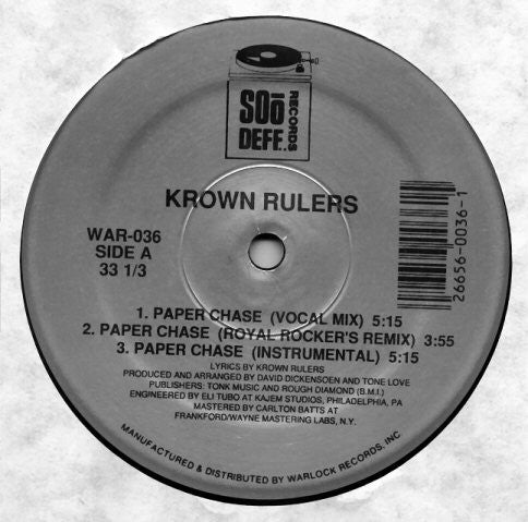 Krown Rulers : Paper Chase (12")