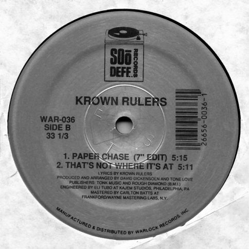 Krown Rulers : Paper Chase (12")