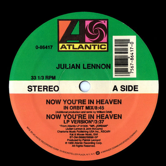 Julian Lennon : Now You're In Heaven (12")