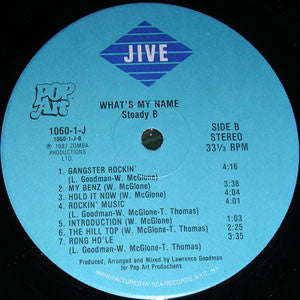 Steady B : What's My Name (LP, Album)