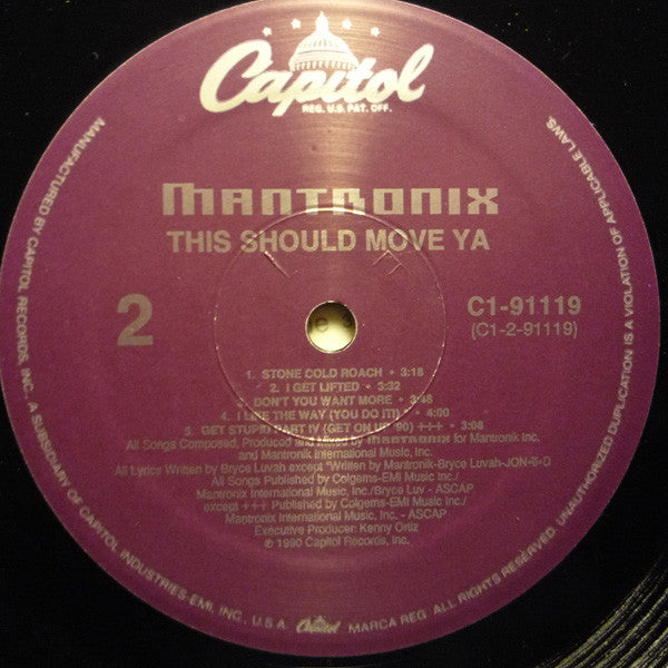 Mantronix : This Should Move Ya (LP, Album)