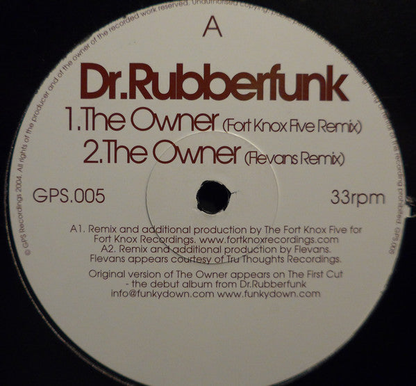 Dr. Rubberfunk : The Owner (12")