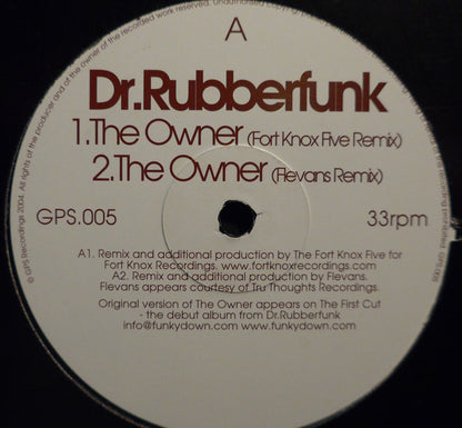 Dr. Rubberfunk : The Owner (12")