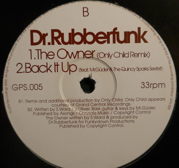 Dr. Rubberfunk : The Owner (12")