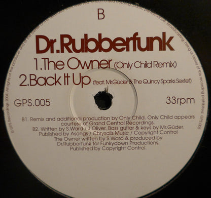 Dr. Rubberfunk : The Owner (12")