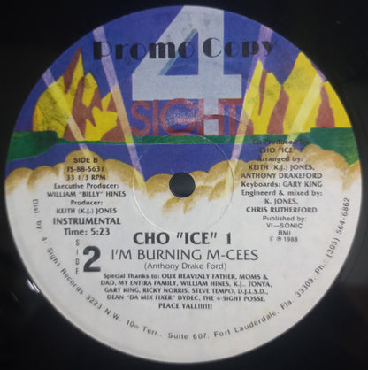 Cho "Ice" 1 : I'm Burning M-Cees (12", Promo)