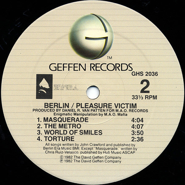 Berlin : Pleasure Victim (LP, Album, RE, All)