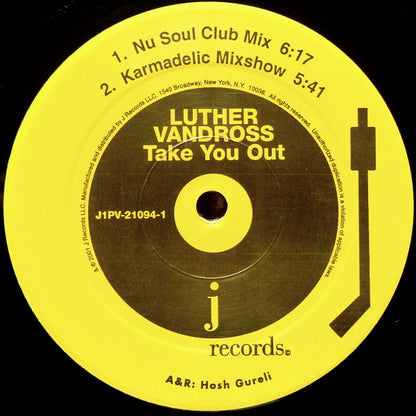 Luther Vandross : Take You Out (Remixes) (2x12")