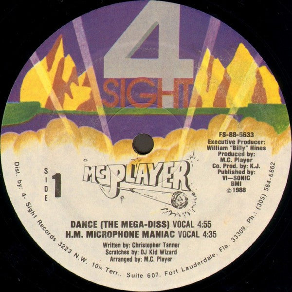 MC Player : Dance (The Mega-Diss) (12")