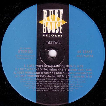 Tim Dog Featuring KRS-1* : I Get Wrecked (12")