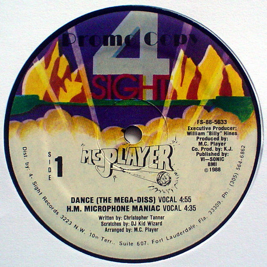 MC Player : Dance (The Mega-Diss) (12", Promo)