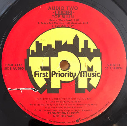 Audio Two : Top Billin (Remix) (12", Promo)