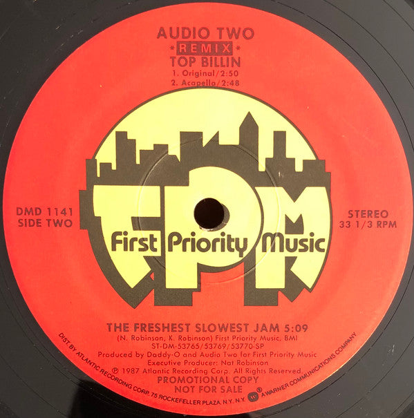 Audio Two : Top Billin (Remix) (12", Promo)