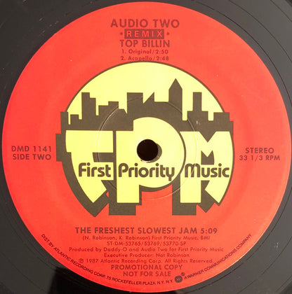 Audio Two : Top Billin (Remix) (12", Promo)