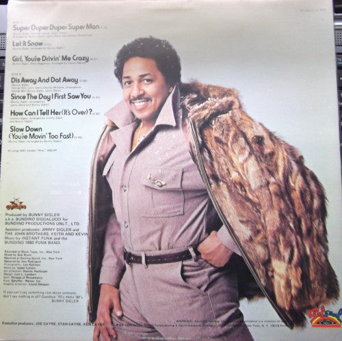 Bunny Sigler : Let It Snow (LP, Album, Promo)