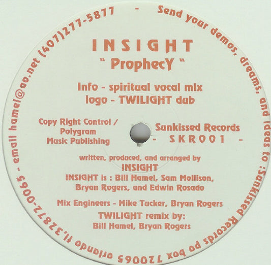 Insight : Prophecy (12")