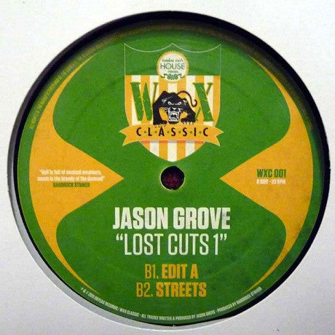 Jason Grove : Lost Cuts 1 (12")