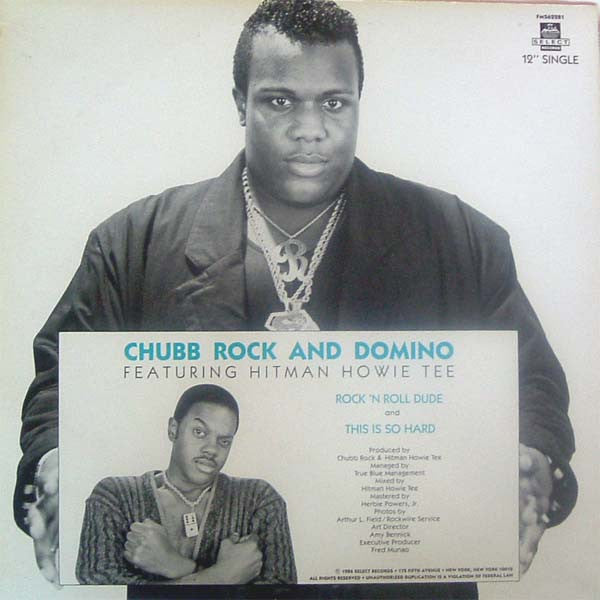 Chubb Rock And Domino (59) Featuring Hitman Howie Tee* : Rock 'N Roll Dude (12")