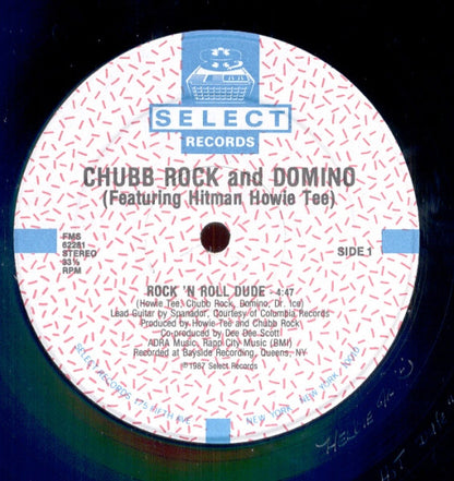 Chubb Rock And Domino (59) Featuring Hitman Howie Tee* : Rock 'N Roll Dude (12")