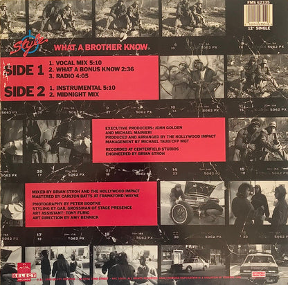 Style (2) : What A Brother Know (12", Single)