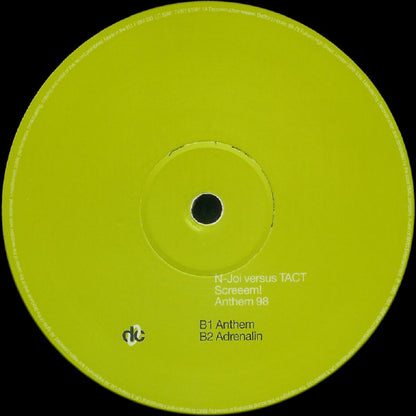 N-Joi Versus Tact : Screeem! (Anthem 98) (12", Single)
