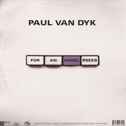 Paul van Dyk : Words / For An Angel (Rmxs) (12")