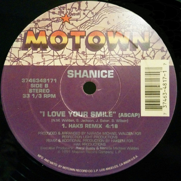 Shanice : I'm Cryin' / I Love Your Smile (12", Single)
