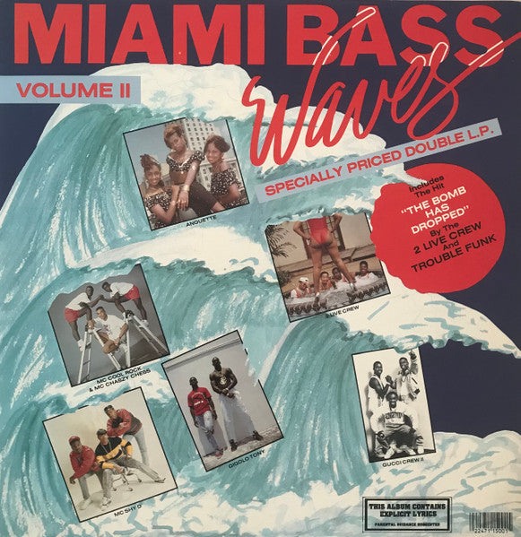 Various : Miami Bass Waves Volume II (2xLP, Album, Comp, P/Mixed)