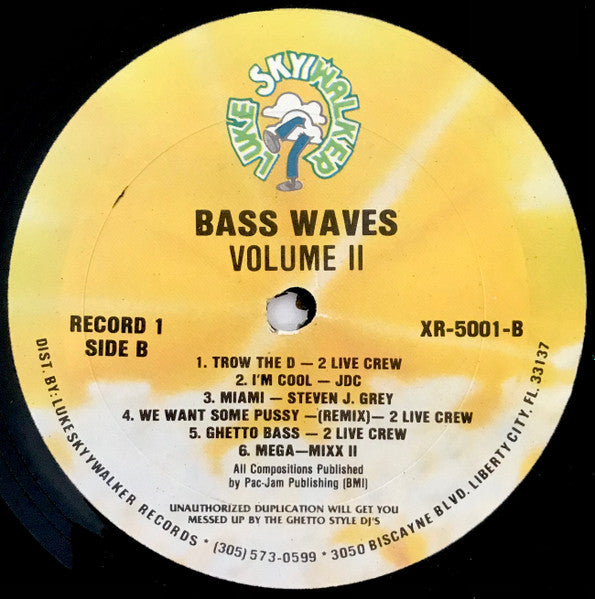 Various : Miami Bass Waves Volume II (2xLP, Album, Comp, P/Mixed)