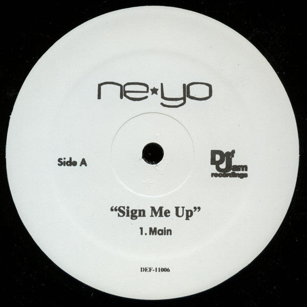 Ne-Yo : Sign Me Up (12", Single)