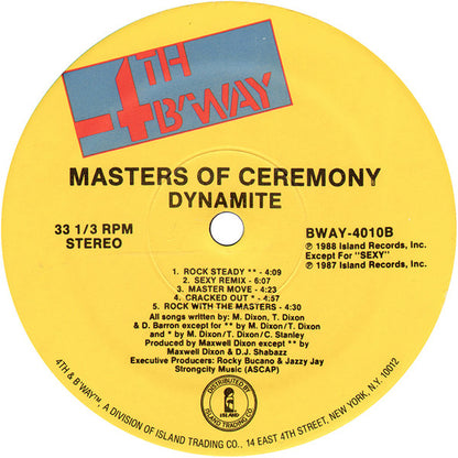 Masters Of Ceremony (2) : Dynamite (LP, Album)