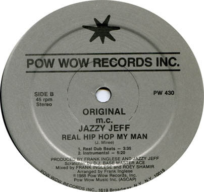 Jazzy Jeff : Real Hip Hop My Man (12")