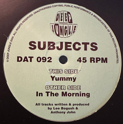 Subjects (5) : In The Morning / Yummy (12")