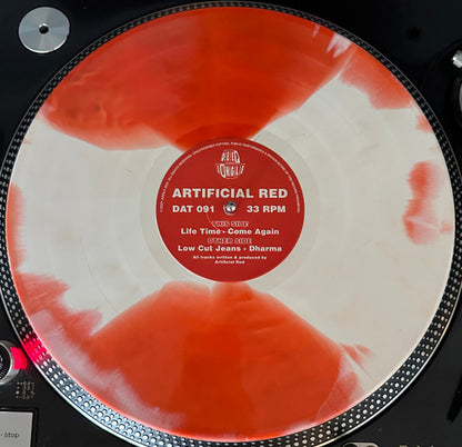 Artificial Red (3) : Low Cut Jeans / Dharma / Life Time / Come Again  (12", S/Edition, Red)