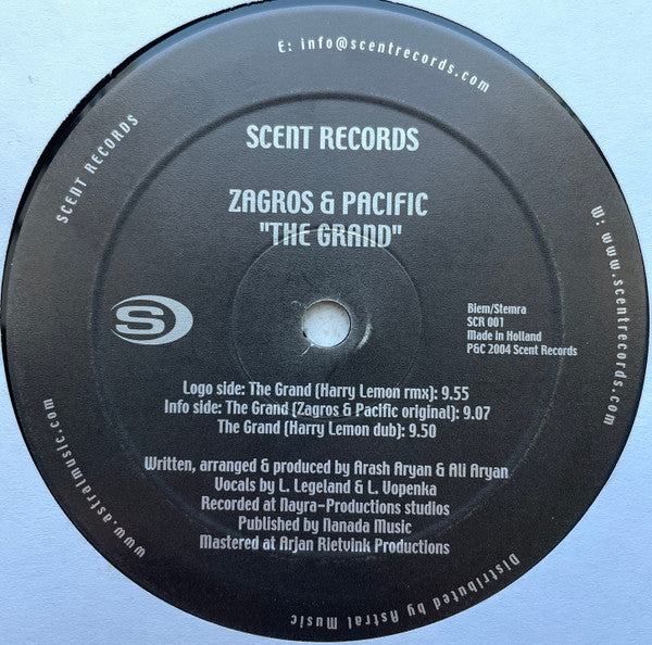 DJ Zagros & Pacific : The Grand (12")