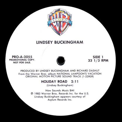 Lindsey Buckingham : Holiday Road (12", Promo)