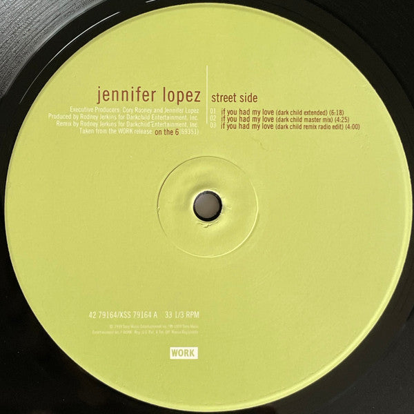 Jennifer Lopez : If You Had My Love (12", Single)
