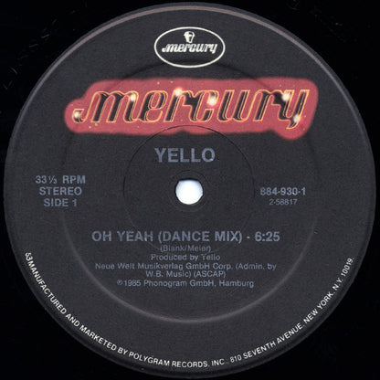 Yello : Oh Yeah (12", 53-)