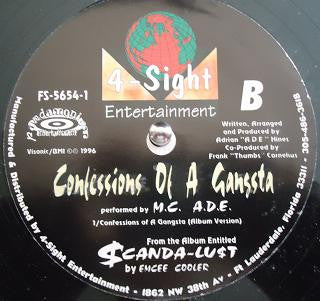 MC ADE : Confessions Of A Gangsta (12", Promo)