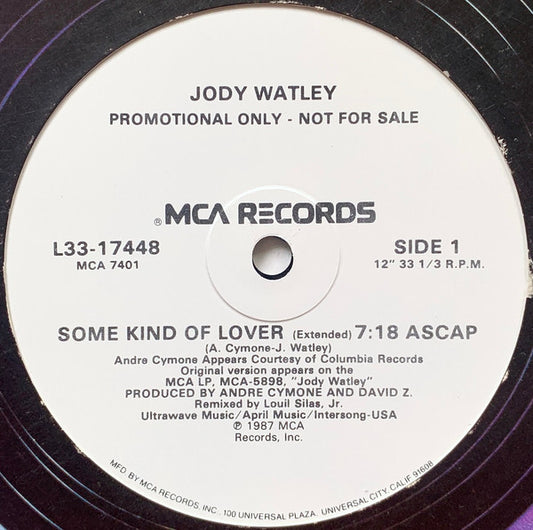 Jody Watley : Some Kind Of Lover (12", Promo)