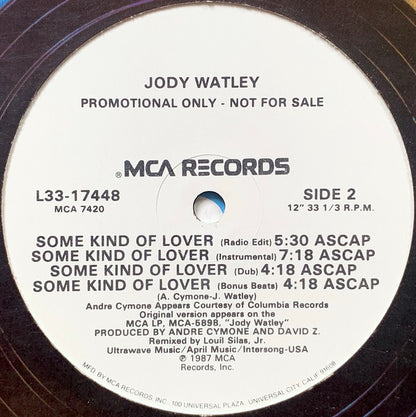 Jody Watley : Some Kind Of Lover (12", Promo)
