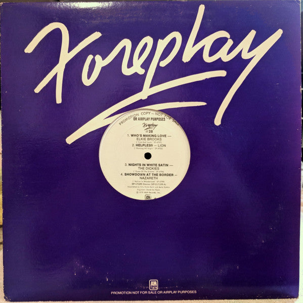 Various : Foreplay #28: A&M's Pre-Release Sampler (LP, Promo, Smplr)