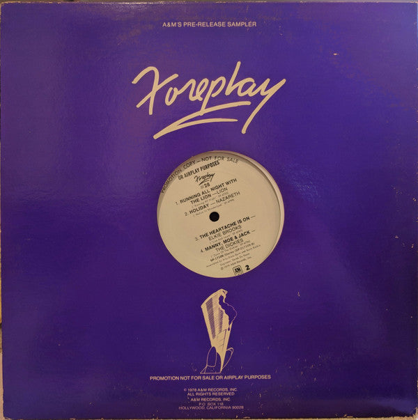 Various : Foreplay #28: A&M's Pre-Release Sampler (LP, Promo, Smplr)
