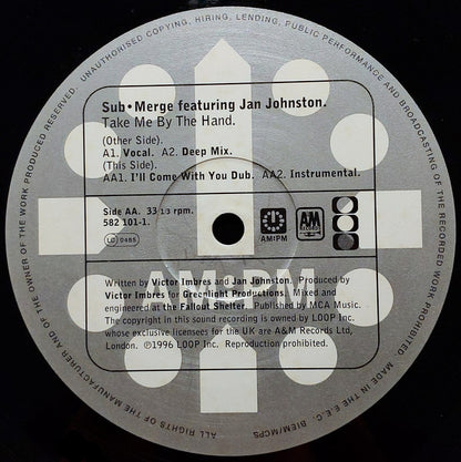 Sub•Merge Featuring Jan Johnston : Take Me By The Hand (Original Mixes) (12")