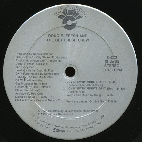 Doug E. Fresh And The Get Fresh Crew : Lovin' Ev'ry Minute Of It (12")