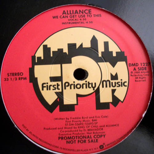 Alliance (2) : We Can Get Use To This  (12", Promo)