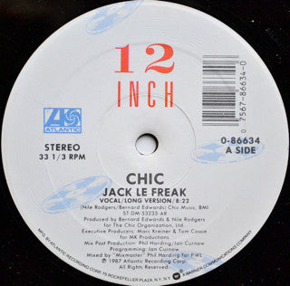 Chic : Jack Le Freak (12", Single, Spe)