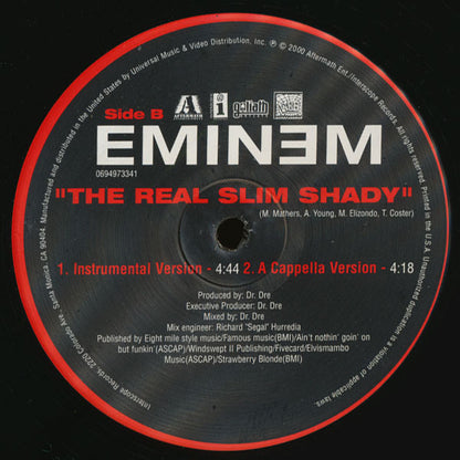 Eminem : The Real Slim Shady (12", Single)