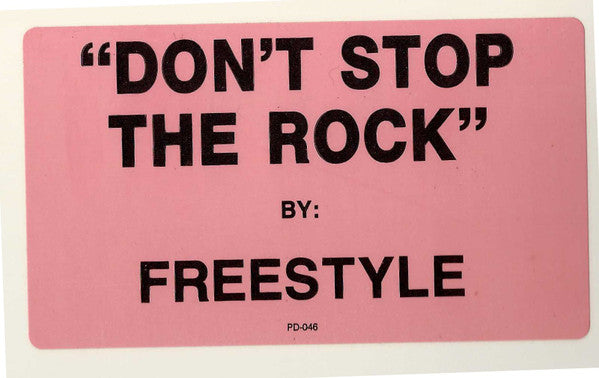 Freestyle : Don't Stop The Rock (12", Promo, RE)